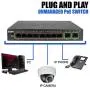 BV-Tech 10 Port PoE/PoE+ Switch (8 PoE+ Ports | 2 Gigabit Ethernet Uplink) – 96W – 802.3af/at| POE-SW811 BV-Tech 10 Port PoE/PoE+ Switch (8 PoE+ Ports | 2 Gigabit Ethernet Uplink) – 96W – 802.3af/at| POE-SW811