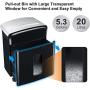 Bonsaii Updated 12-Sheet Micro Cut Paper Shredder with 30-Minute Continuous Running Time, Credit Card Shredders for Office with Pullout Basket, Black(C221-B)