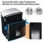 Bonsaii Updated 12-Sheet Micro Cut Paper Shredder with 30-Minute Continuous Running Time, Credit Card Shredders for Office with Pullout Basket, Black(C221-B)
