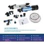 AOMEKIE Telescopes for Adults Astronomy Beginners 70mm/400mm Kids Telescope with Phone Adapter Tripod Finderscope Erect-Image Diagonal and Moon Filter