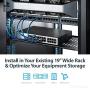 StarTech.com 1U Vented Server Rack Cabinet Shelf - 10in Deep Fixed Cantilever Tray - Rackmount Shelf for 19'' AV/Data/Network Equipment Enclosure with Cage Nuts & Screws - 44lbs capacity (CABSHELFV1U)
