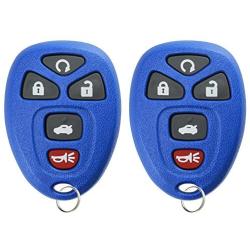 KeylessOption Keyless Entry Remote Start Control Car Key Fob Replacement for 22733524-Blue (Pack of 2)