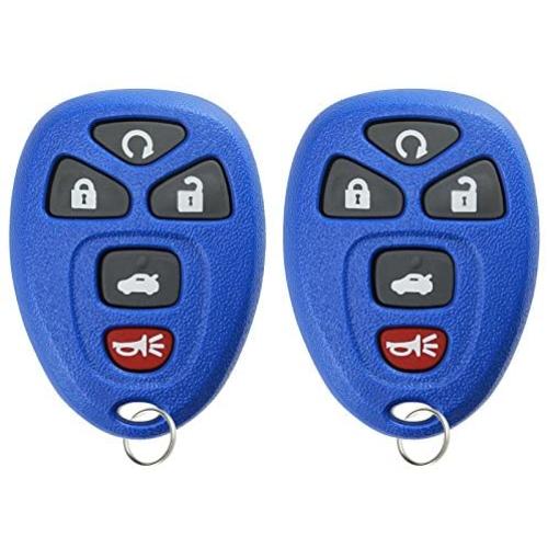 KeylessOption Keyless Entry Remote Start Control Car Key Fob Replacement for 22733524-Blue (Pack of 2)