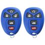KeylessOption Keyless Entry Remote Start Control Car Key Fob Replacement for 22733524-Blue (Pack of 2)