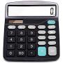 Everplus Calculator, Everplus Electronic Desktop Calculator with 12 Digit Large Display, Solar Battery LCD Display Office Calculator,Black
