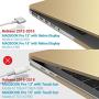 IBENZER MacBook Pro 13 Inch Case 2015 2014 2013 end 2012 A1502 A1425, Hard Shell Case with Keyboard Cover for Old Version Apple Mac Pro Retina 13, Gold, R13GD+1B