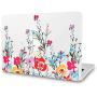 LuvCase 2 in 1 Laptop Case Compatible with Old MacBook Pro 13'' Retina Display (2015/2014/2013/2012) A1502/A1425 Rubberized Plastic Hard Shell Cover&Keyboard Cover (Bright Poppies)