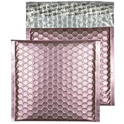 Blake Padded Bubble Mailer, 6 1/2 x 6 1/2 Inches, Protective Envelopes, Baby Pink, Peel & Seal (MTBP165-76) - Pack of 100