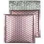 Blake Padded Bubble Mailer, 6 1/2 x 6 1/2 Inches, Protective Envelopes, Baby Pink, Peel & Seal (MTBP165-76) - Pack of 100