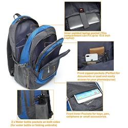 Backpack Bookbag for School College Student Travel Business Hiking Fit Laptop Up to 15.6 Inch