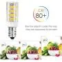 E14 4W LED Light Bulb, 5 Pack, Daylight White 6000K , 40W Incandescent Bulb Equivalent, 400LM 52 LED 2835-SMD Light, Dimmable, AC 110V