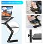 Wizgree Adjustable Laptop Stand, Foldable Standing Desk, Height-Adjustable Comfortable Laptop Desk, Portable Bed Table, Ergonomic Sofa and Sofa Bed Tray