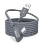 AkoaDa Oculus Quest 2 Link Cable 20ft/6M, Oculus Link Cable with Signal Booster, 90 Degree Angled High Speed Data Transfer & Fast Charging Cable for Oculus Quest VR Headset and Gaming PC (Grey)
