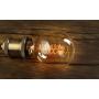 [6 Pack] Vintage Edison Bulbs with Spiral Filament, 60W Dimmable E26/E27 G95 Round Globe Large Antique Light, Golden Finish Industrial Design Amber Warm 120V