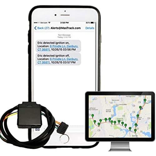 MasTrack- Hardwired Burner MasTrack- GPS Tracker for Cars, Live Teen Tracking W/Driving Report Card, Engine Diagnostics & US Customer Service W/NO Monthly Fees