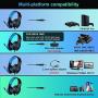 Karvipark H-10 Gaming Headset for Xbox One/PS4/PS5/PC/Nintendo Switch|Noise Cancelling,Bass Surround Sound,Over Ear,3.5mm Stereo Wired Headphones with Mic for Clear Chat