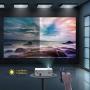 YABER Y31 Native 1920x 1080P Projector 7200L Upgrade Full HD Video Projector, ±50° 4D Keystone Correction Support 4K, LCD LED Home Theater Projector Compatible with Phone,PC,TV Box,PS4 (White)