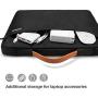 tomtoc Recycled Laptop Sleeve for 13-inch MacBook Air M1/A2337 2018-2021, MacBook Pro with USB-C M1/A2338 2016-2021, 12.9 iPad Pro (3rd/4th Gen), Dell XPS 13, Spill-Resistant 360 Protective Laptop Bag