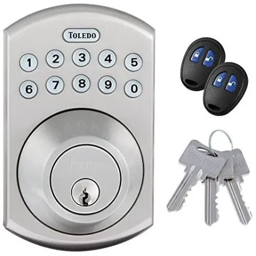 Single Cylinder Keyless Electronic Deadbolt with Remote