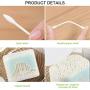 Organic Qtips Cotton Swabs, 300Count - 100% Pure Natural Biodegradable Cotton, Chlorine-Free Hypoallergenic, Soft, Gentle & Absorbent Buds
