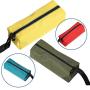 EOPER Oxford Canvas Waterproof Storage Hand Tool Bag Screws Nails Bit Metal Parts Fishing Travel Makeup Organizer,Black