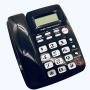 MuYuTec Desktop Landline Phone for Home Corded Phone with Caller ID Handsfree Speakerphone with Amplified Ringer for Elderly Large Button Phones for Seniors SOS Emergency Phone(Black)