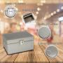 Orbis Global Keyless Car Signal Blocker | Grey Box & Grey Pouch Bundle Set | Anti Theft Faraday Box Cage | Car Security | RFID Faraday Key Fob Protector