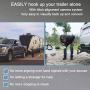 WiFi Magnetic Trailer Hitch Camera - Rechargeable Battery 6800mAh Powered Wireless Backup Rear View Portable for Easy Hooking Horse Gooseneck/Rv/5th Wheels/Boats for iPhone/iPad Only Phone Idpoo