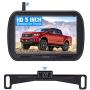 Yakry Y25 HD Digital Wireless Backup Camera System 5 Inch Monitor Hitch Rear View License Plate Camera for Trucks,Vans,Campers,Cars,SUVs Front View Camera Kit Guide Lines DIY Settings