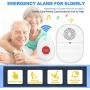 Wireless Caregiver Pager System Call Button Personal Alert Pager Nurse Alert System for Elderly/Senior at Home with 800+Feet Operating Range 2 Portable Receiver 3 Emergency Transmitter