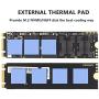 QIVYNSRY M.2 heatsink 2280 SSD Double-Sided Heat Sink with Thermal Silicone pad for PCIE NVME M.2 SSD or NGFF SATA M.2 SSD Space Grey