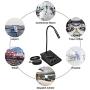 CallToU Window Speaker Intercom System,Dual Way Anti-Interference Intercommunication Microphone Talk Through Glass Window,for Business,Bank,Office,Hospital,Counter,Store,Station,School and More