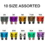 150x Blade Car Fuses Assortment Kit 2A/3A/5A/7.5A/10A/15A/20A/25A/30A/35A AMP Assorted Set +Puller ATC/ATO for Boat,Marine,RV,SUV