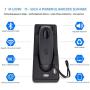 QR Barcode Scanner Dual 2.4G Wireless + Bluetooth 1D 2D Barcode Scanner QR PDF417 Data Matrix UPC Rechargeable Bar Code Scanner for Laptops/PC/Android/Apple iOS with Base