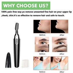 Rechargeable Eyebrow Hair trimmer Painless-Precision with Comb Electric Eyebrow Hair Razor Tool for Face Arm Legs Whole Body Hair Removal for Men Women