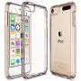 ULAK iPod Touch 6 Case, iPod Touch 7 Case, Clear Slim Hybrid Clear Bumper TPU/Scratch Resistant Hard PC Back/Corner Shock Absorption Case for Apple iPod Touch 5th/6th/7th Generation (Rose Gold)