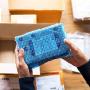 Fuxury Blue Anti-Static Bubble Pouches 7.5x7.5 Inch,2 Rolls 50 Packs Total Anti-Static Bubble Cushioning Wrap Pouch Bag Roll Bubble Bags Pouches