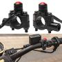 Monrand CNC Universal Motorcycle Engine Stop Start Kill Switch Push Button With Mounting Backplate Fit For ATV Dirt Pit Bike Scooter 22mm Handlebar