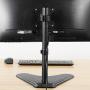 VIVO Single Monitor Stand - Freestanding VESA Steel Mount Base Riser fits 13 to 32 inch Screens, Adjustable Height, Tilt, Swivel, Rotation STAND-V001H
