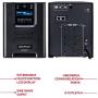 CyberPower PR1500LCDN Smart App Sinewave UPS System, 1500VA/1500W, 8 Outlets, AVR, Mini-Tower with Network Card (RMCARD205),Black
