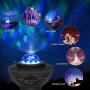 Laser Star Projector Night Light Projector, Delicacy Sky Laser Ocean Wave Starry Projector with Music Speaker,Christmas Projector Light for Baby Kids Bedroom Party Home Holidays