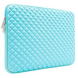 RAINYEAR 11 Inch Laptop Sleeve Diamond Foam Shock Resistant Neoprene Case Fluffy Lining Cover Carrying Bag Compatible with 11.6 MacBook Air Surface for 11'' Chromebook Computer Tablet Notebook(Blue)