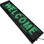 VEVOR Led Sign 40'' x 8'' Digital Sign Green Color Indoor with high Resolution P10 Led Scrolling Display Programmable by PC & WiFi & USB for Advertising