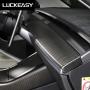 LUCKEASY for Tesla Model 3 2017-2020 Car Central Control True Carbon Fiber Instrument Panel (Carbon Matt) 2pcs/Set