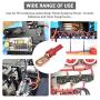 TKDMR 100Pcs UL AWG 8 6 4 2 Copper Wire Lugs with Heat Shrink Set,50Pcs Heavy Duty Cable Lugs Battery Cable Ends Copper Eyelets Terminal Connectors with 50Pcs Heat Shrink Tubing (100pcs 8/6/4/2 Awg)