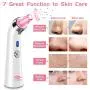 Blackhead Remover Pore Vacuum - Electric Blackhead Vacuum Cleaner Blackhead Extractor Tool Device Comedo Removal Suction Beauty Device for Women（Pink)