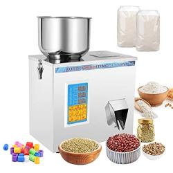 Hanchen Powder Filling Machine 0.5-20g Particle Weighing Filling Machine Automatic Bottle Bag Powder Filler for Tea Seeds Grains Powder (0.5-20g filler)