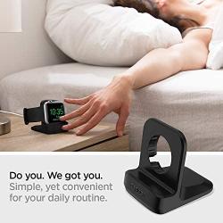 Spigen S350 Designed for Apple Watch Stand for 44mm/40mm Series 6/SE/5/4 and 42mm/38mm Series 3/2/1 - Black