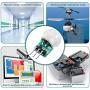 Weewooday 10 Pieces AM312 Mini Human Sensor Module IR Pyroelectric Infrared PIR Motion Sensor Detector Modules DC 2.7V to 12V, Working Temperature Minus 20 Degrees Celsius to 60 Degrees Celsius
