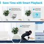 ANNKE 8CH Surveillance Security Camera System 5MP Lite H.265+DVR Recorder and (4) Outdoor 1080P 2MP CCTV Dome Cameras with Ultra Clear Night Vision, Email Alert with Snapshots, NO Hard Drive-S300